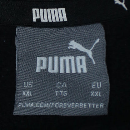 Puma Men's Black 2XL Crew Neck Logo Pullover Sweatshirt