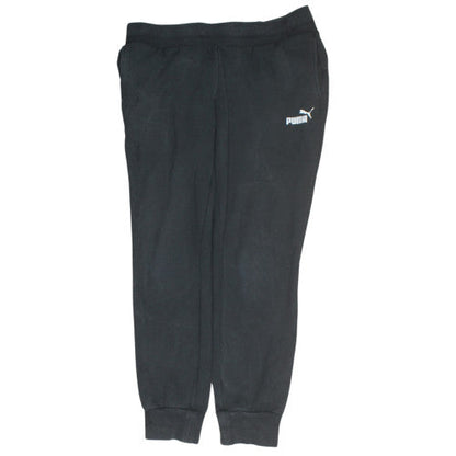 Puma Men's Black Jogger Trousers L Fleece Regular Fit Activewear
