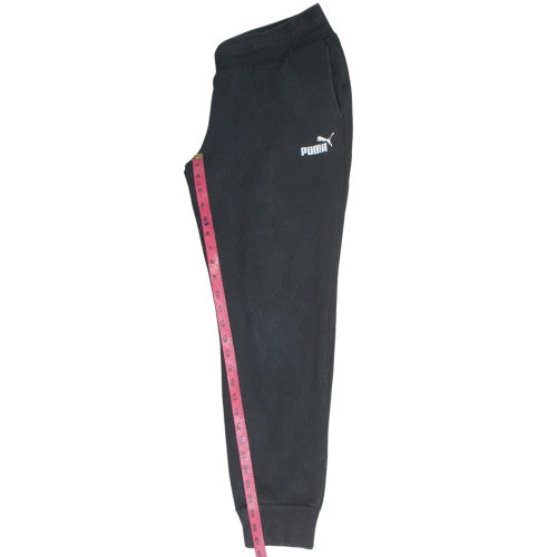 Puma Men's Black Jogger Trousers L Fleece Regular Fit Activewear
