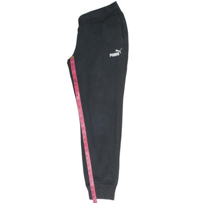 Puma Men's Black Jogger Trousers L Fleece Regular Fit Activewear