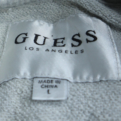 Guess Women's Grey Pullover Hoodie Logo Print Size L