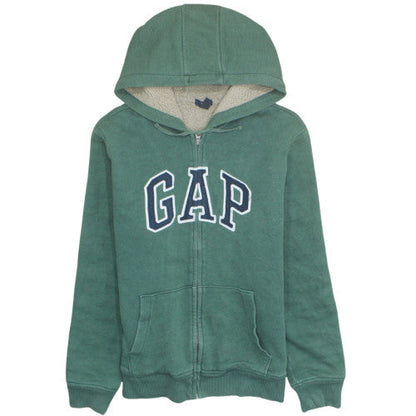 GAP Mens Green Full Zip Fleece Lined Hoodie Size L