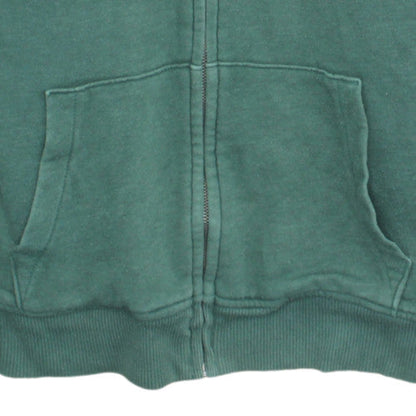 GAP Mens Green Full Zip Fleece Lined Hoodie Size L