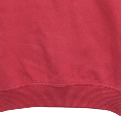Reebok Men’s Red Small Pullover Crew Neck Fleece Sweatshirt