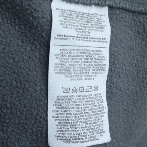 Nike Men's Grey Pullover Crew Neck Sweatshirt M Regular Fit