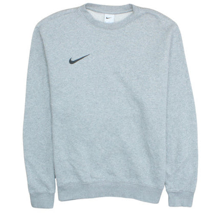 Nike Men's Grey Crew Neck Sweatshirt Medium Fleece Pullover