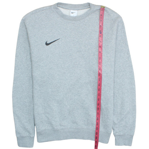 Nike Men's Grey Crew Neck Sweatshirt Medium Fleece Pullover