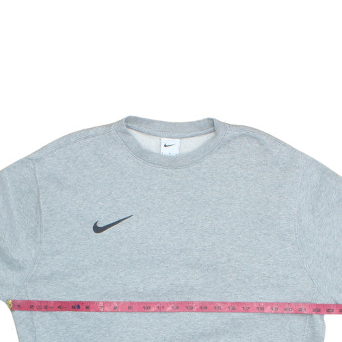 Nike Men's Grey Crew Neck Sweatshirt Medium Fleece Pullover