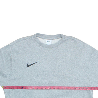Nike Men's Grey Crew Neck Sweatshirt Medium Fleece Pullover