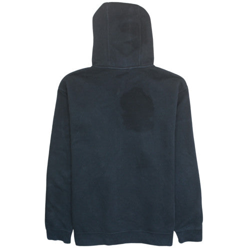 Nike Men's Black 2XL Full Zip Hoodie with Logo and Pockets