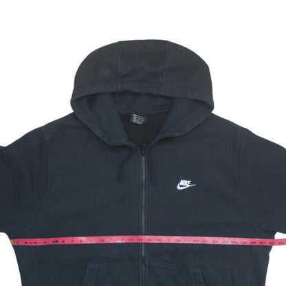 Nike Men's Black 2XL Full Zip Hoodie with Logo and Pockets