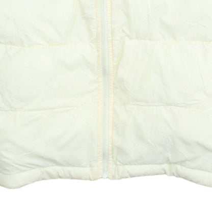 Levi's Women's Ivory Puffer Jacket Size S Full Zip Warm Winter Coat