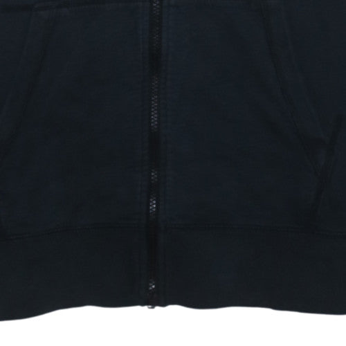 Nike Men's Black Full Zip Hoodie Size M Cotton Sportswear