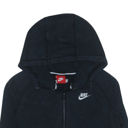 Nike Men's Black Full Zip Hoodie Size M Cotton Sportswear