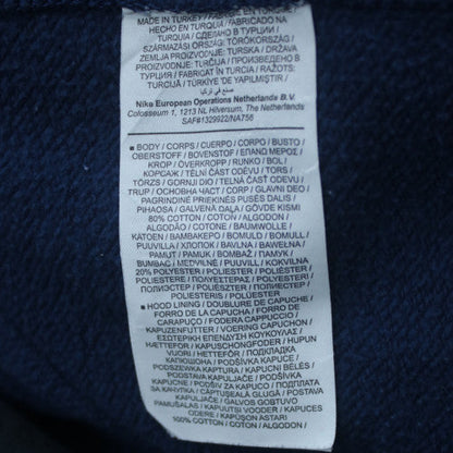 Nike Men's Blue 2XL Pullover Hoodie with Red Logo