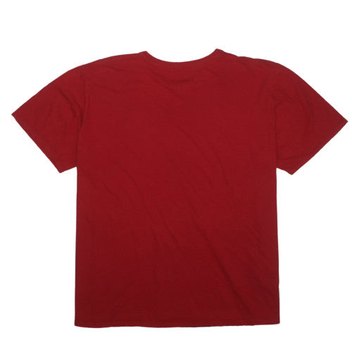 Nike Men's Red Athletic Fit Crew Neck Short Sleeve Graphic T-Shirt XXL