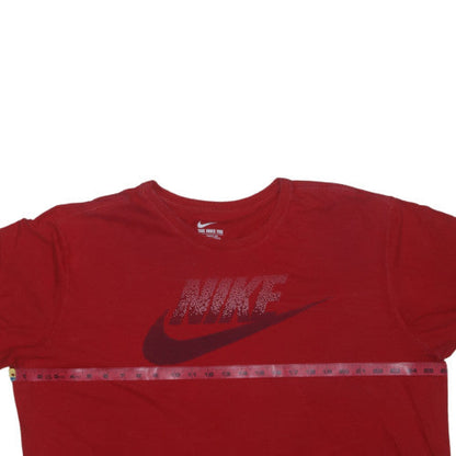 Nike Men's Red Athletic Fit Crew Neck Short Sleeve Graphic T-Shirt XXL