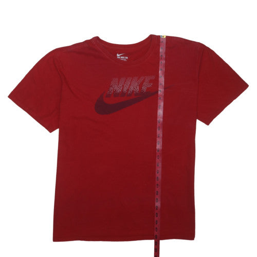 Nike Men's Red Athletic Fit Crew Neck Short Sleeve Graphic T-Shirt XXL