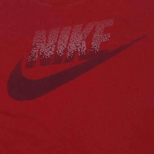 Nike Men's Red Athletic Fit Crew Neck Short Sleeve Graphic T-Shirt XXL