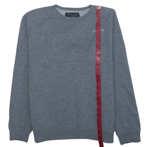 Kappa Mens Grey Medium Crew Neck Pullover Sweatshirt