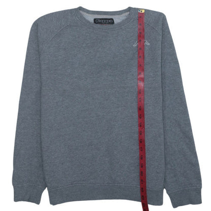 Kappa Mens Grey Medium Crew Neck Pullover Sweatshirt