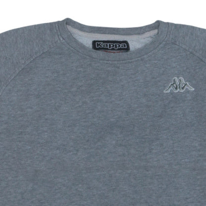 Kappa Mens Grey Medium Crew Neck Pullover Sweatshirt