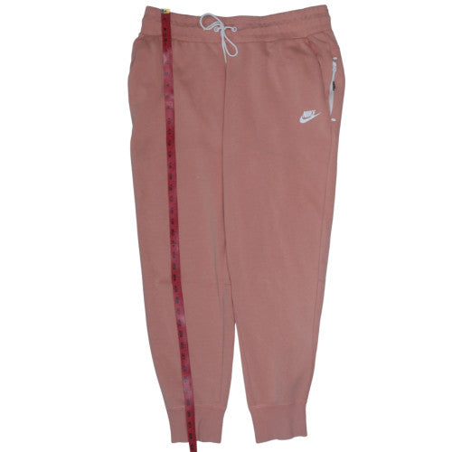Nike Womens Pink Jogger Sweatpants L Regular Fit Cotton Blend