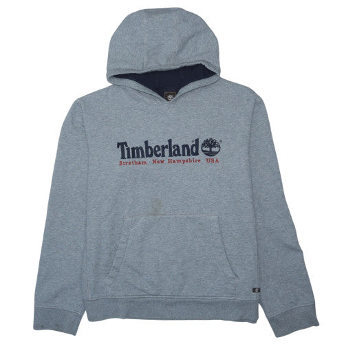 Timberland Men's Grey 3XL Pullover Hoodie Logo Graphic Print