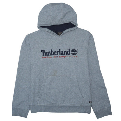 Timberland Men's Grey 3XL Pullover Hoodie Logo Graphic Print
