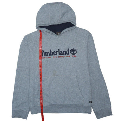 Timberland Men's Grey 3XL Pullover Hoodie Logo Graphic Print