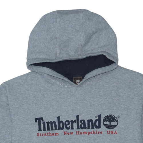 Timberland Men's Grey 3XL Pullover Hoodie Logo Graphic Print