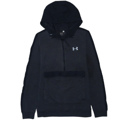 Under Armour Men's Black Small 1/2 Zip Fleece Sports Hoodie