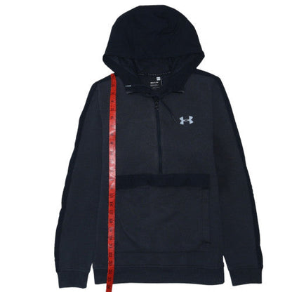 Under Armour Men's Black Small 1/2 Zip Fleece Sports Hoodie