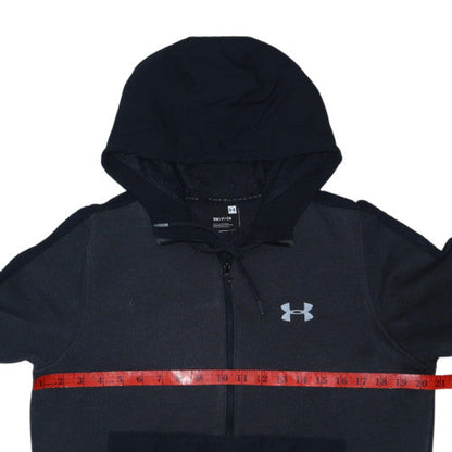 Under Armour Men's Black Small 1/2 Zip Fleece Sports Hoodie