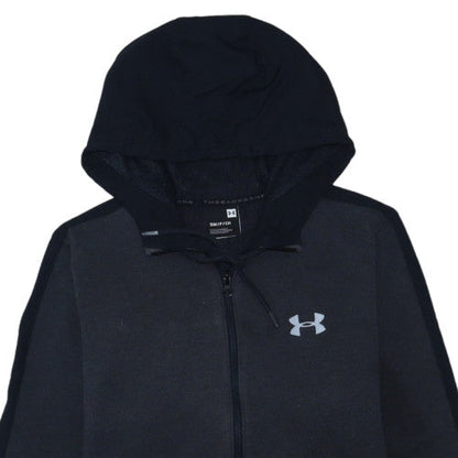 Under Armour Men's Black Small 1/2 Zip Fleece Sports Hoodie