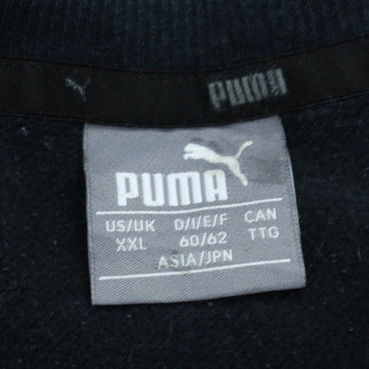 Puma Mens Black 2XL Crew Neck Graphic Logo Pullover Sweatshirt