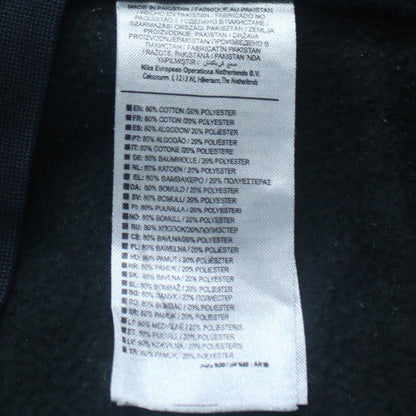 Adidas Womens Black 14 Pullover Hoodie Cotton Blend Logo Detail