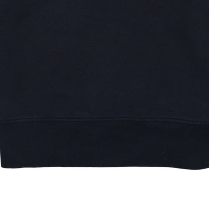Adidas Womens Black 14 Pullover Hoodie Cotton Blend Logo Detail