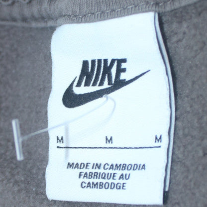 Nike Womens Grey Crew Neck Pullover Sweatshirt M Cotton Blend