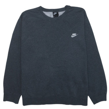 Nike Men's Grey 4XL Crew Neck Pullover Sweatshirt