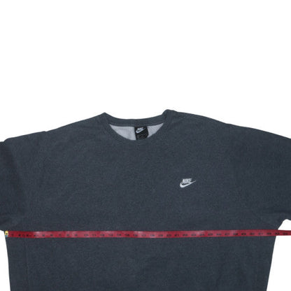 Nike Men's Grey 4XL Crew Neck Pullover Sweatshirt