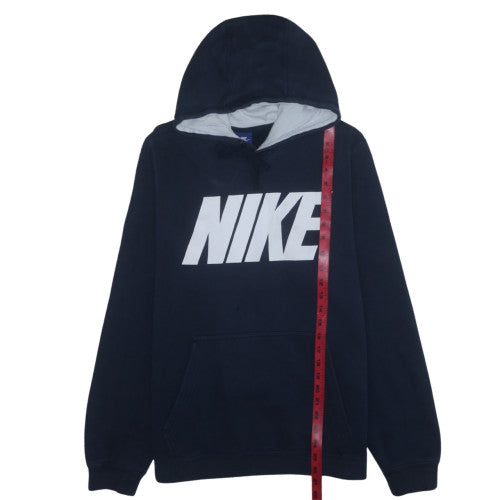 Nike Men's Blue Pullover Hoodie L Graphic Fleece Sportswear