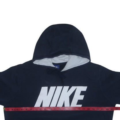 Nike Men's Blue Pullover Hoodie L Graphic Fleece Sportswear