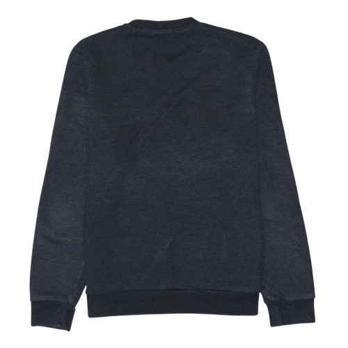 Guess Mens Grey Crew Neck Embroidered Logo Sweatshirt Size L