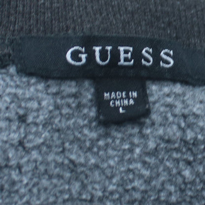 Guess Mens Grey Crew Neck Embroidered Logo Sweatshirt Size L