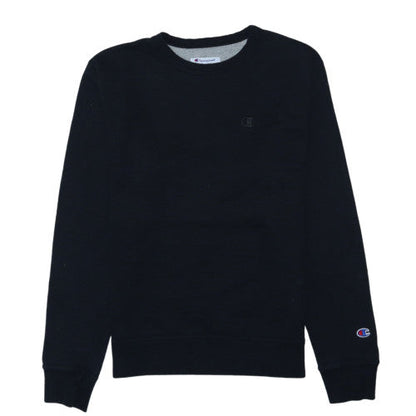 Champion Men's Black Crew Neck Pullover Sweatshirt Size S