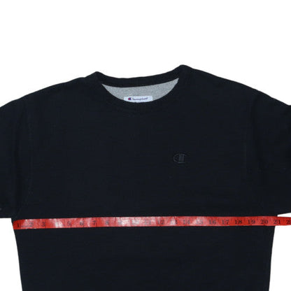 Champion Men's Black Crew Neck Pullover Sweatshirt Size S