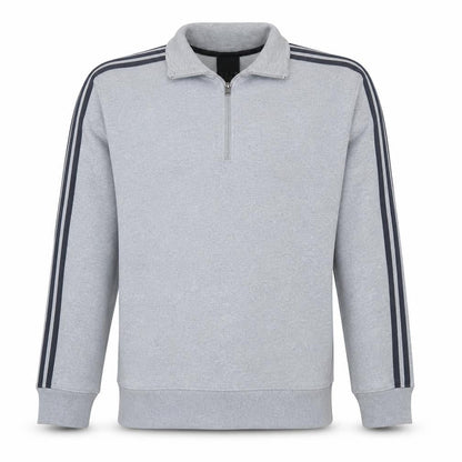 adidas Men's Grey 1/2 Zip Sweatshirt Medium Regular Fit