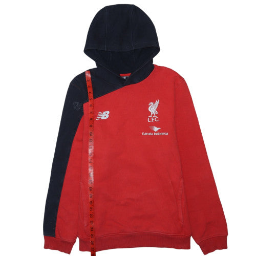 New Balance Mens Red LFC Hoodie Size L Pullover Hooded Sweatshirt