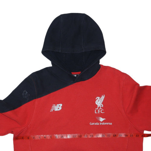 New Balance Mens Red LFC Hoodie Size L Pullover Hooded Sweatshirt